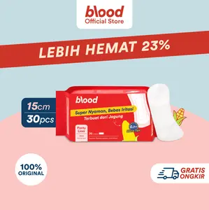 Panty Liner [ANTI LECEK & ULTRA THIN 1MM] BLOOD Corn Panty Liner - 30s Kering