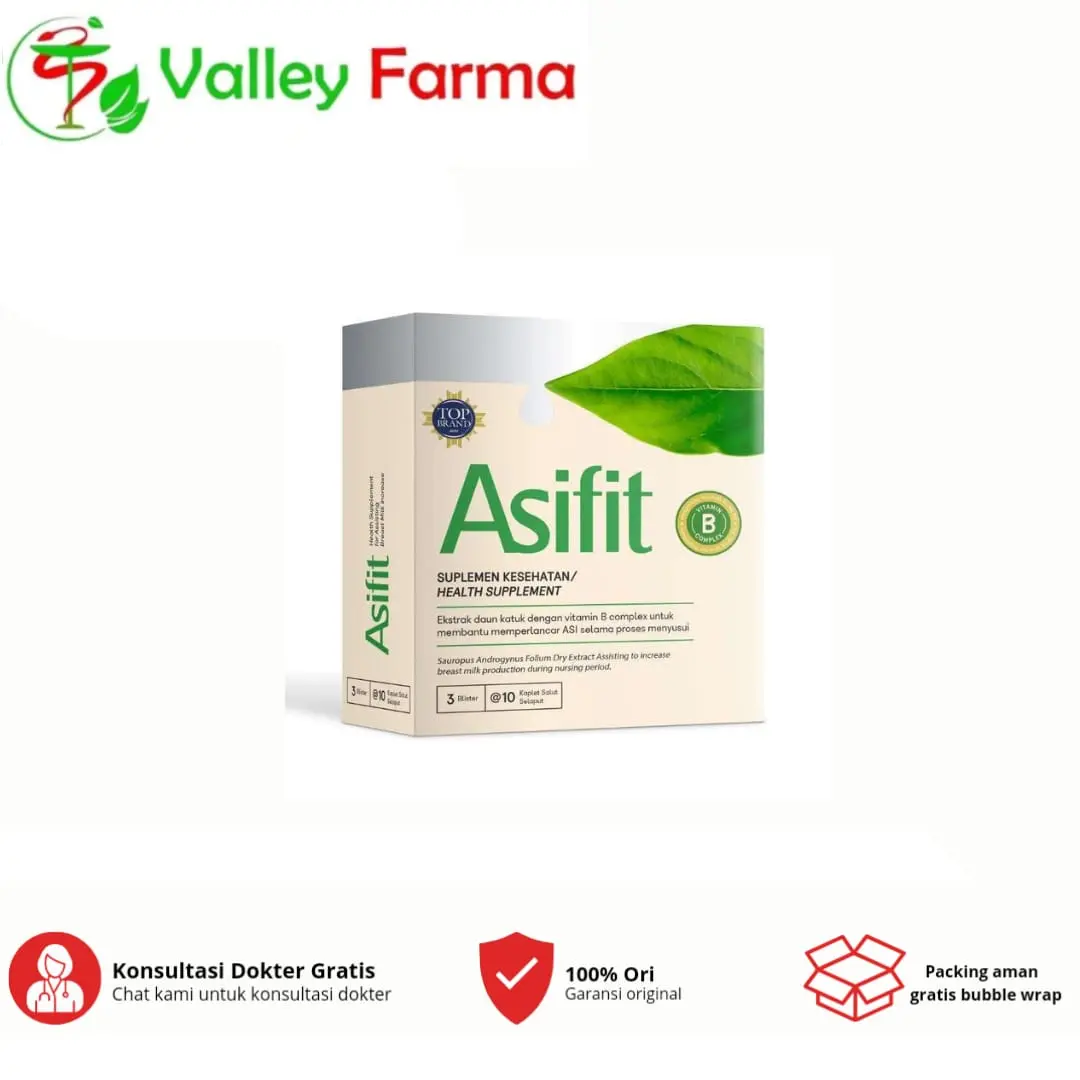 Asifit 30 Kaplet - Melancarkan Produksi ASI Ibu Pelancar
