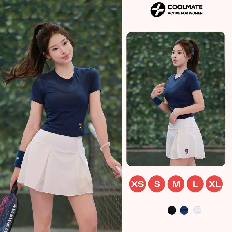 Áo thun thể thao nữ Tennis Pickleball Dinkshot Essentials thấm hút nhanh khô co…