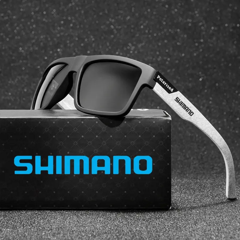 SHIMANO Polarized Sunglasses Cycling Shades for Men UV400 Sunglasses Shades for Bike Hiking Fishing Sun Glasses