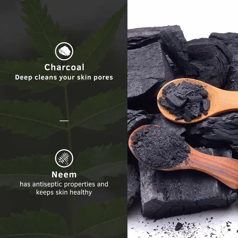 GAMAL | Ustraa Face Wash Neem & Charcoal | 100gr | Facial Wajah Berjerawat dan Berminyak 4
