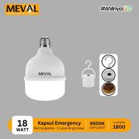 Gambar MEVAL Lampu Darurat LED Kapsul Emergency 3 Level Brightness - 18 Watt dari MEVAL ID Kota Tangerang 2 Tokopedia