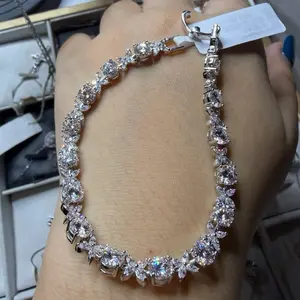 Gelang LG045 berlian Moissanite 10ct  11.5gram Bracelets- panjang 17cm