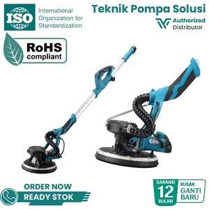 Mesin Amplas Tembok Portabel POWOR TOOLS Dry Wall Sander Mesin Poles Plester Alat Finishing Tembok Halus Penghalus Tembok