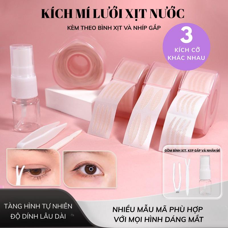  Bộ Miếng Dán Kích Mí Lưới Tàng Hình Nhiều Kiểu Dáng Bộ 4 Món Dán Mí Tiện Lợi Phù Hợp Mọi Dáng Mắt 