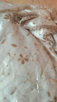 Product Review of Mukena Terusan Sutra Paris Jumbo panjang muslim Tanggung Mutiara from 🗿**ᮂ 0