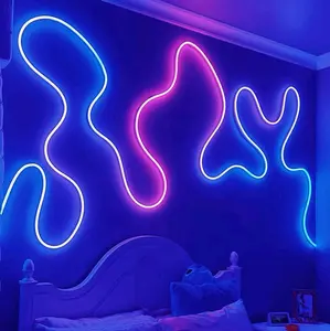 [41] Lampu Led Hias Estetik Strip LED Neon Flex 220V 1-5 Meter Mudah Dibentuk Detak Jantung Fleksible