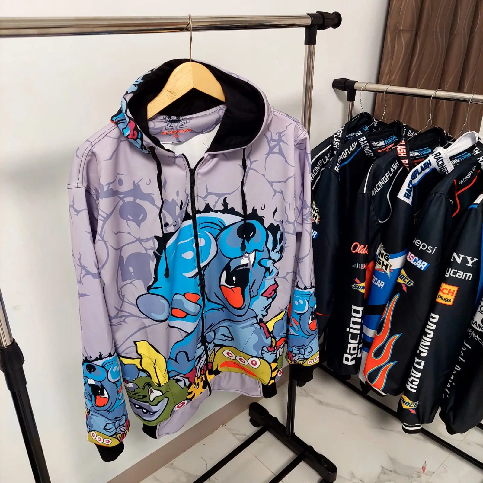 JAKET RACING FLASH-JAKET RACING/JAKET SANMORI Lembut Nyaman Printing