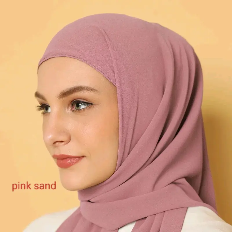 Kerudung Segitiga Instan Inner 2 Layer 120x120 Ceruty Babydoll ByGaffiDhay - Nyaman, Pashmina, Jilbab, Variasi 6