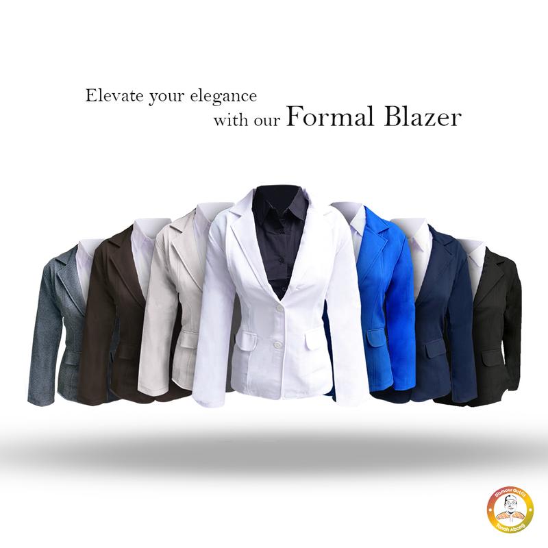 Jas Blazer Wanita Jas Kerja Kantor Cewe Polos Dewasa Anak Jaket Blezer Cewek Pakaian Formal Kantoran Dasar Hitam Abu  Bahan Panjang Kancing Jumbo Big Size Cardigan Rompi Outer Perempuan  Ootd Korean Style Seragam Slimfit 3