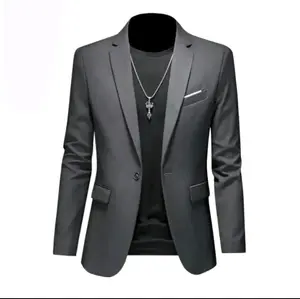 jas blazer pria formal slimfit/jas blazer wedding/jas blazer nikah/ jas pria korea/jas resmi Hitam Kantor Casual Wisuda