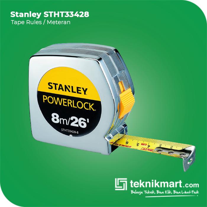 Gambar Stanley Power Lock Measuring Tape / Meteran Manual 8M STHT33428-8 dari Teknikmart Kota Administrasi Jakarta Barat Tokopedia