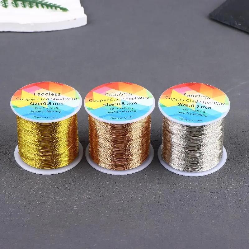100m/328 ft không mờ thép phủ đồng kim loại có thể uốn cong dây sợi dây điêu…