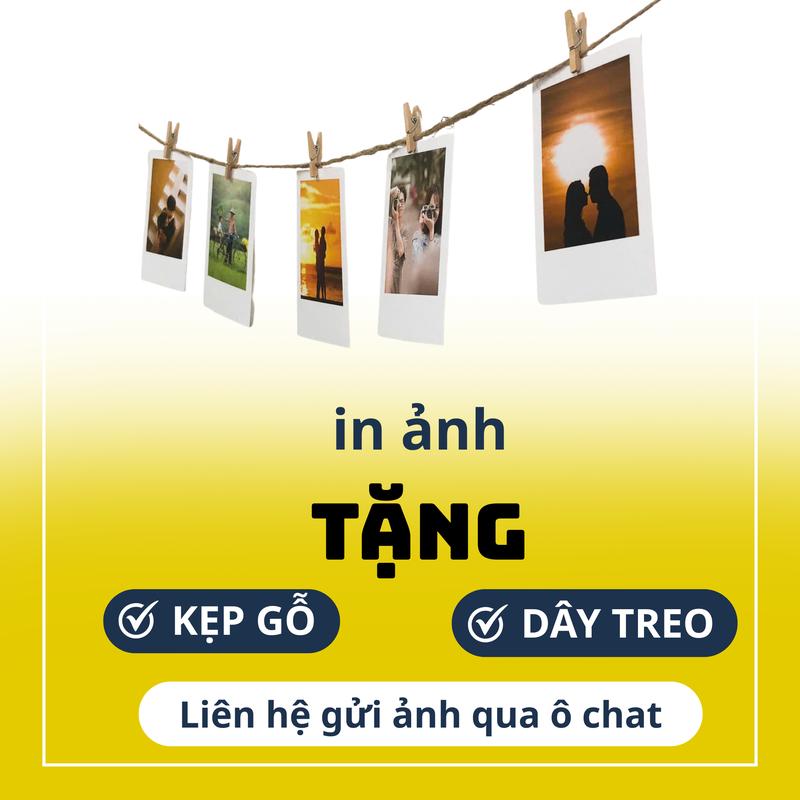 In Ảnh Dây Treo - Combo 18 Ảnh 5.4x9cm + 18 Kẹp Gỗ + 1.8m Dây Treo Ảnh In Lụa Ảnh Ép Nhựa ANPA68