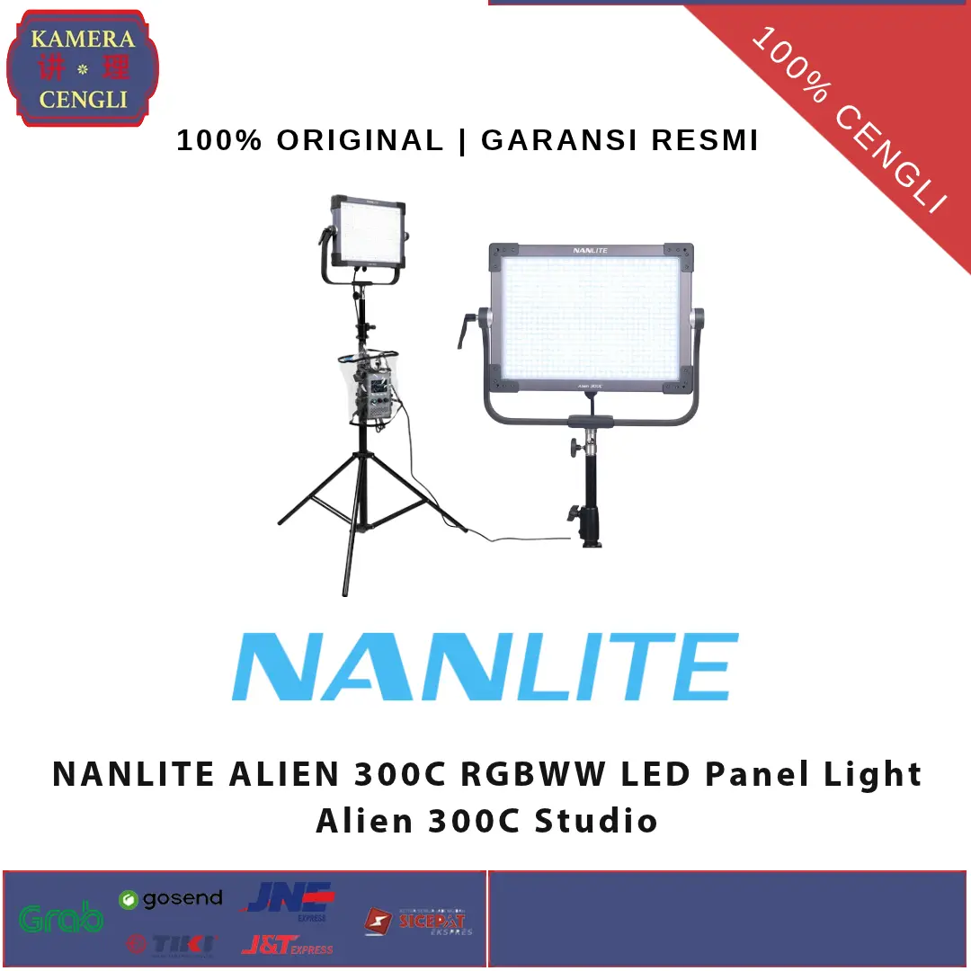 NANLITE ALIEN 300C RGBWW LED Panel Light Alien 300C Studio GARANSI RESMI