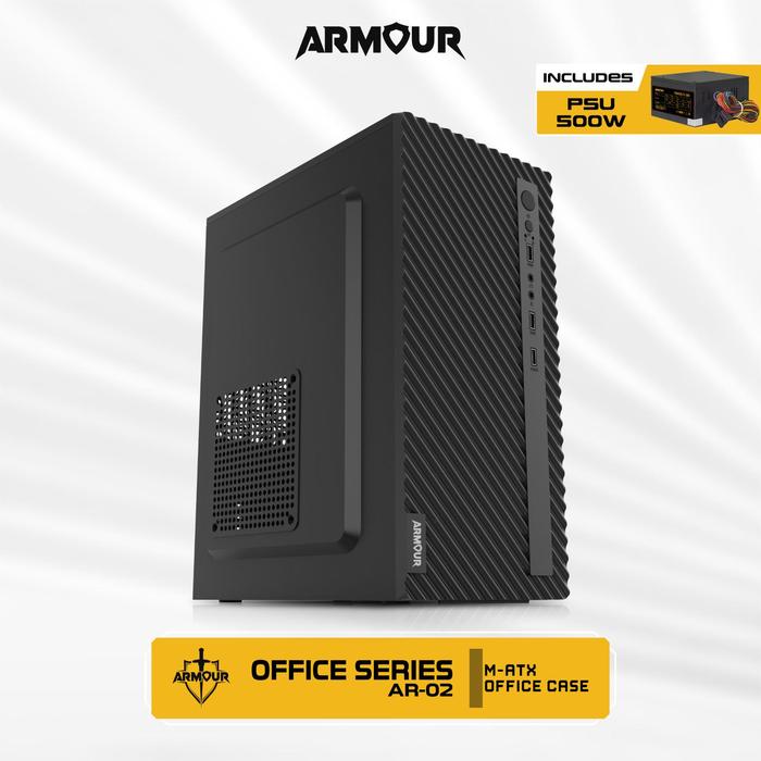 Jual Casing PC Office Armour AR-02 M-ATX include PSU 500watt - Kota ...