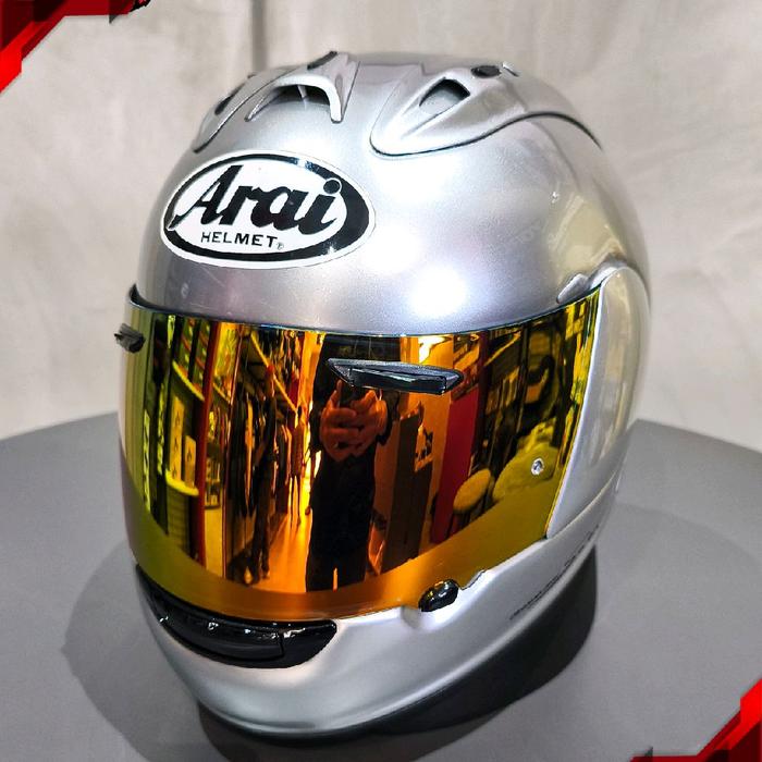 Jual ARAI RX-7 RR5 Aluminium Silver Size: M ( 57-58 cm) Helm Visor