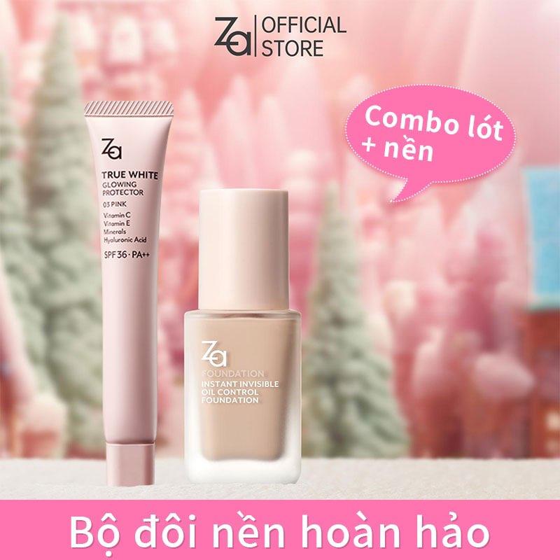 LIVE ZA Bộ Trang Điểm Makeup Set Kem Lót Serum Dưỡng Ẩm SPF36 & Kem Nền Kiểm Soát Dầu 25ml Tạo Lớp Nền Trong Suốt Lâu Trôi
