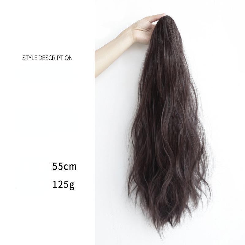 Fashion Grab Clip Wigs Hair invisible Ponytail Head Extension Waterfall Synthetic Long wig 4