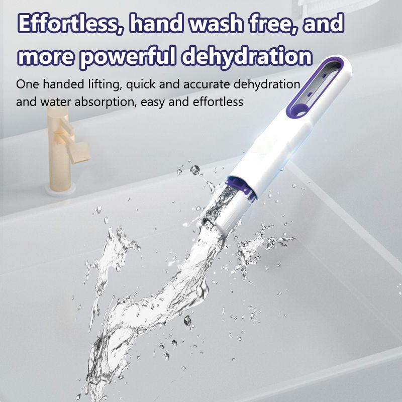 【Foldable No-Rinse】Mini Tabletop Mop - Self-Squeezing Sponge Mop for Kitchen/Sink Crevices, Compact & Anti-Mold, Portable Dust Cleaning Tool 3