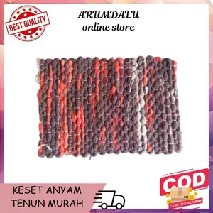 KESET KAKI KAIN  ANYAM TENUN MURAH