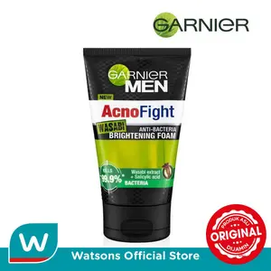 Garnier Men Acno Fight Wasabi Brightening Foam - 100ml