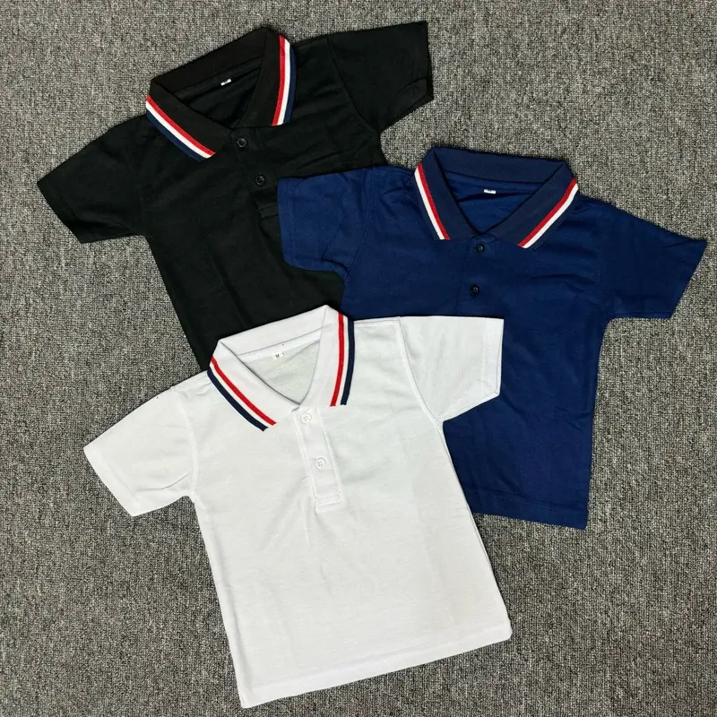 SNSTORE899 - Kaos kerah tshirt wangki anak - anak cowok cewek lengan pendek tangan manset size S - XXXL 2