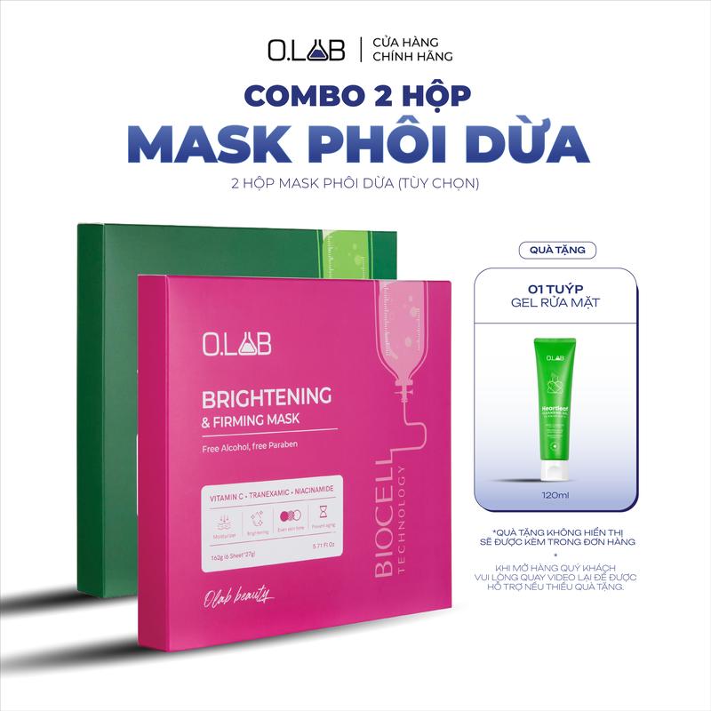 COMBO 2 HỘP Mặt nạ phôi dừa sinh học Biocell - OLAB