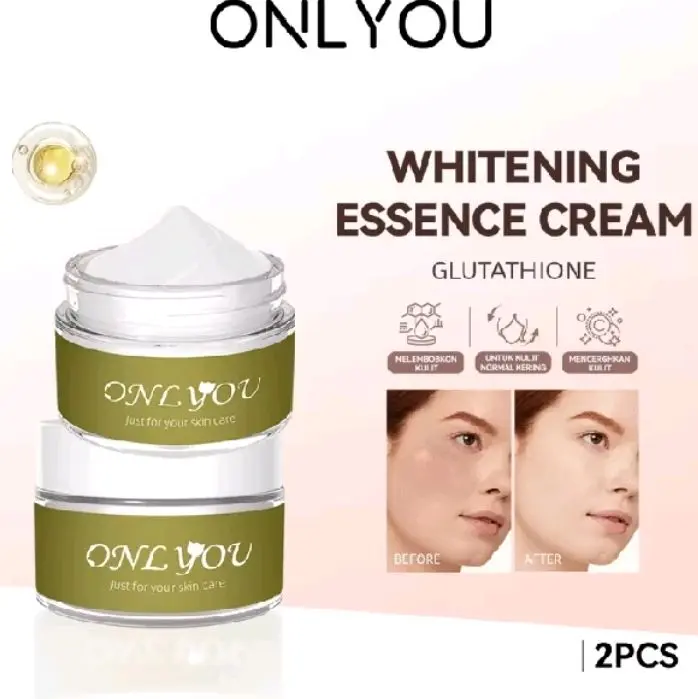 (Beli 1 Gratis 1) 2PCS ONLYOU Whitening moisturizer cream wajah Whitening Fade Dark Spot ... Pelembab