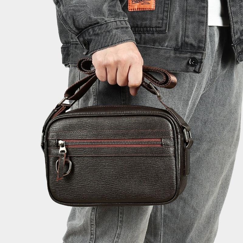 Liinz Túi Đeo Chéo Da Bò Nam Trẻ Trung L1238