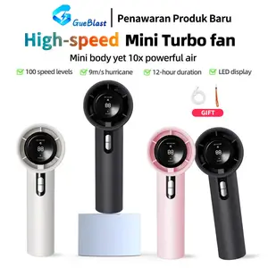 [COD]Kipas Angin Mini Portable USB Genggam GueBlast-WX638 Layar LED Angin Kencang 100 High Speed Handheld Fan Adjustable kipas lanyard nagita slavina