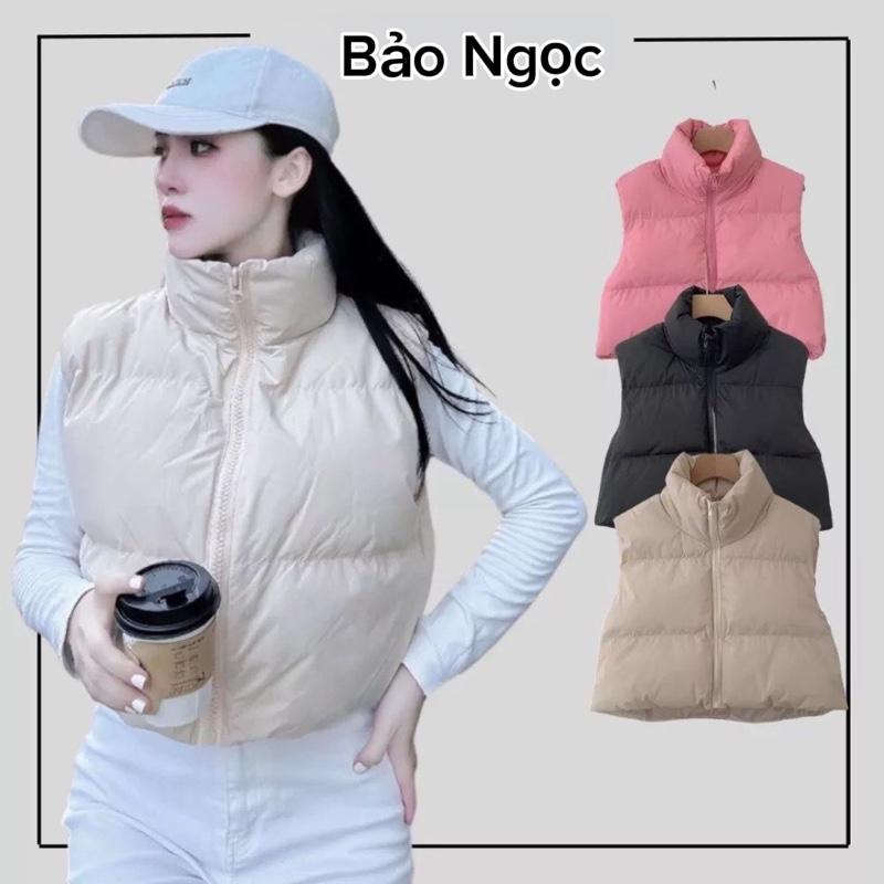 Áo Gile Trần Bông Dáng ngắn dưới 1m6 dưới 58kg L1 Mùa Đông Nữ Women
