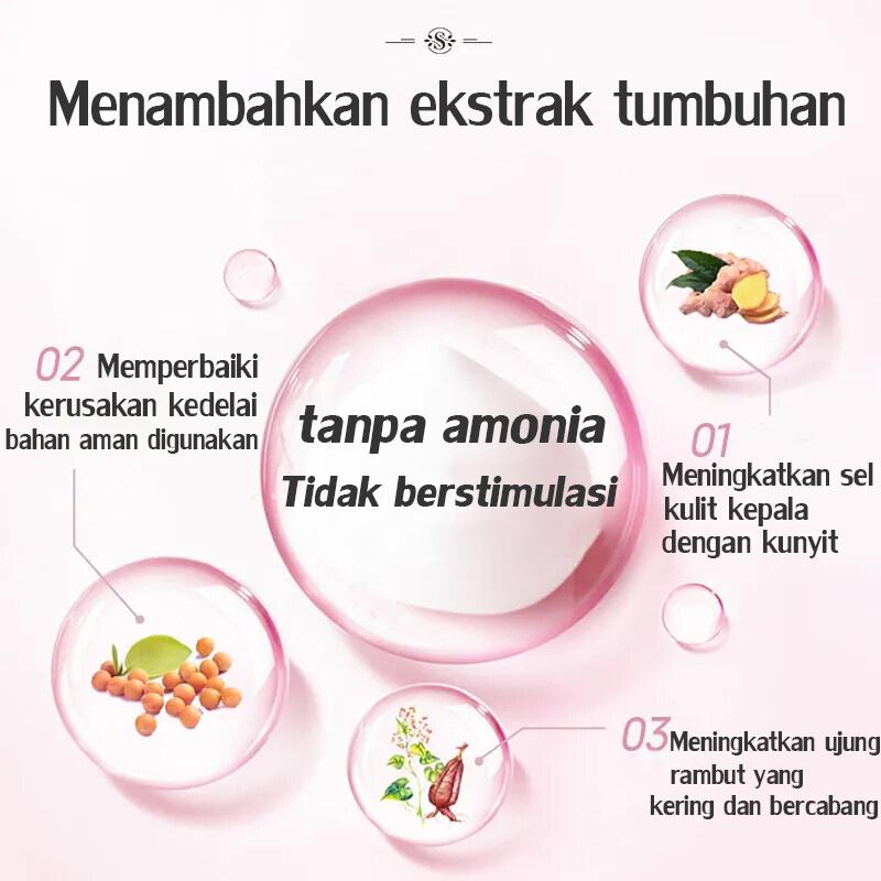 STYLE FIT Pewarna rambut Kopi caramel*200ml,Hasil seperti korean style-pewarna rambut/semir rambut/bleaching rambut/pewarna rambut halal tahan lama/semir rambut permanen anti luntur/warna rambut pewarna rambut