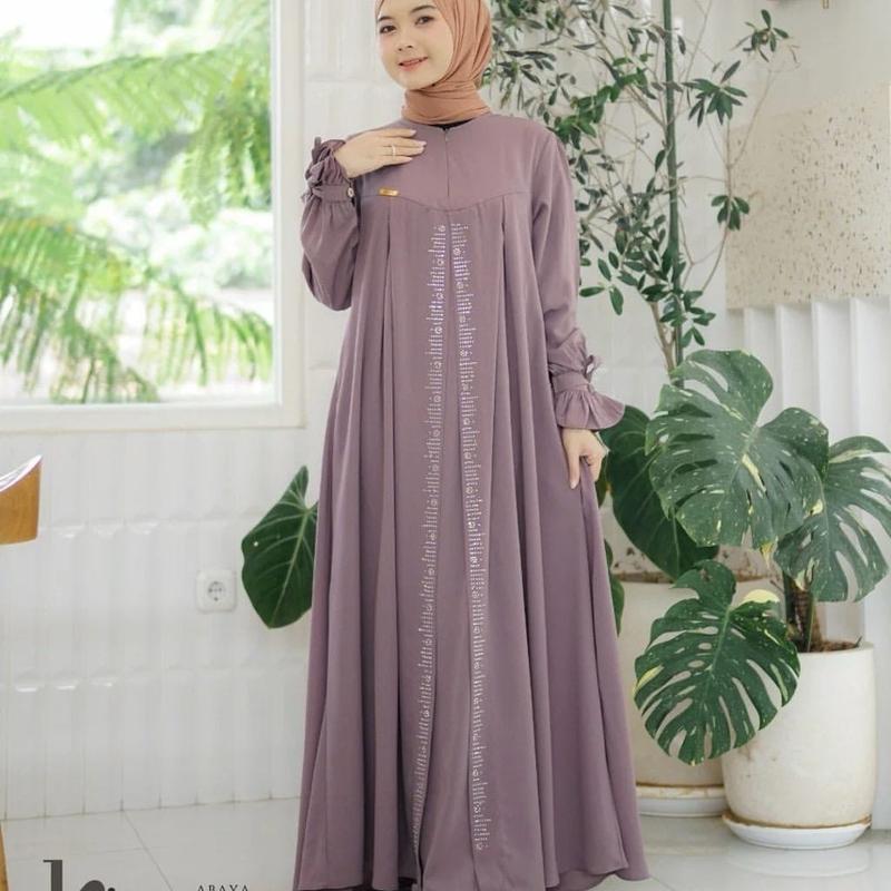 Kiara ABAYA gamis wanita terbaru 2025 kekinian bahan ceruty BABY DOLL 2