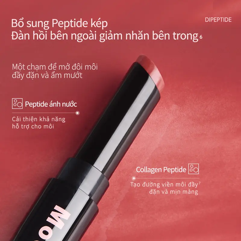 [MỚI] Son Thạch Mooekiss Thêm Tinh Chất Dipeptide Kép Dưỡng Ẩm Giảm Khô Lộ Vân Môi Lên Màu Tự Nhiên Chỉ Trôi Dưỡng Không Trôi Màu Phù Hợp Cho Học Sinh Sinh Viên Và Người Đi Làm 2.2g 6