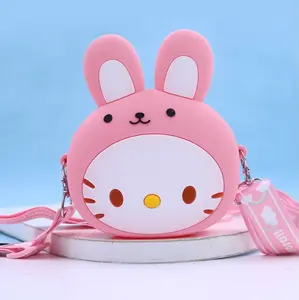 HG Tas Rubber Silikon Anak Kuromi Lucu Baru Tas Selempang Lucu Fashion