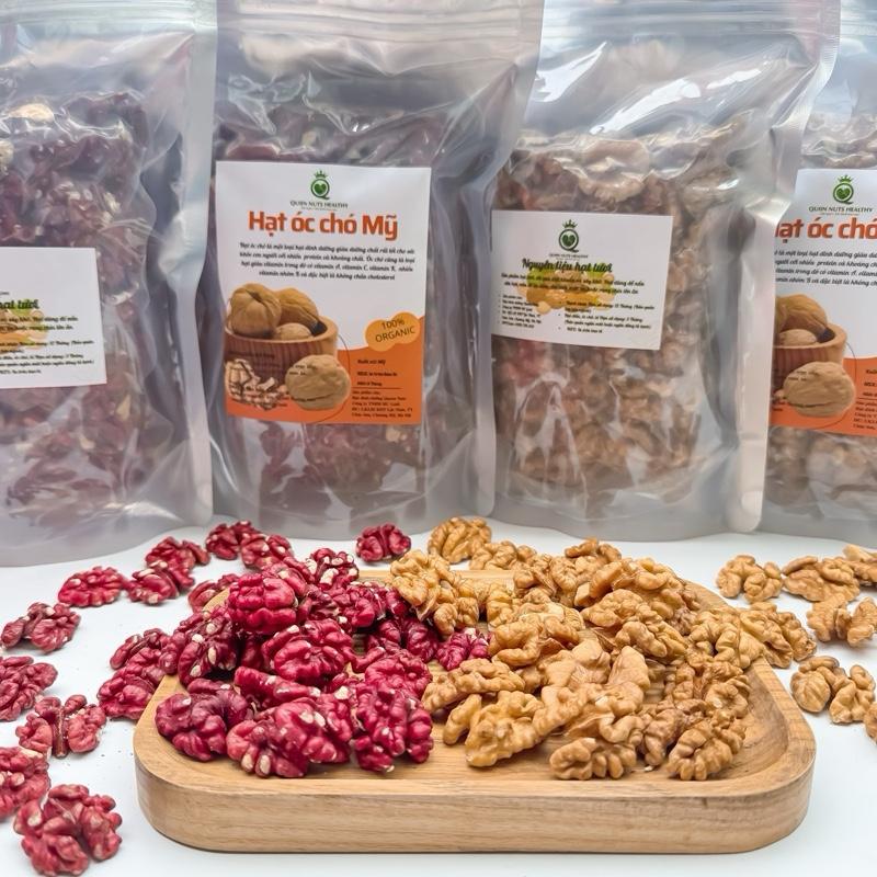 Hạt óc chó Mỹ đã tách vỏ sấy chín ăn liền giòn thơm và hạt sống làm sữa hạt -  tốt cho bà bầu và trẻ nhỏ by QUIIN NUTS Food 