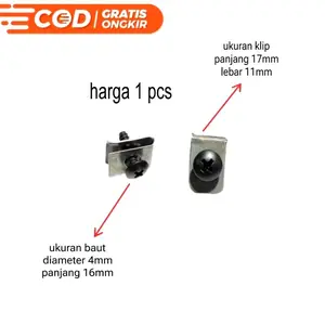 baut sekrup klip body batok honda vario beat scoopy 4x16