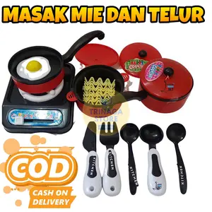 ( BISA COD ) PROMO Mainan Anak Masak Masakan Mie Tellor Ceplok / Mainan Anak Dapur Set / Cooking Set / Mainan Anak Perempuan / Laki Laki Murah SNI