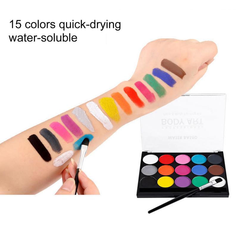 Màu Sơn Mặt, Boequay, Dầu, Không dính, Dễ Thoa, Nước, Màu Sơn Mặt, Bộ Sơn Cơ Thể, Không dính, Sử Dụng Tại Nhà 4