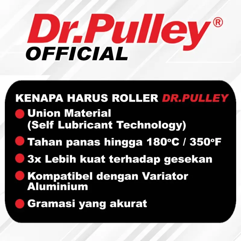 Dr Pulley Sliding Roller NMAX Aerox Lexi 125 Xeon RC Mio M3 Mio Gear FreeGo Fino125 SR2012 2
