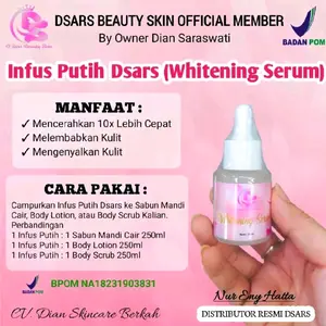 Whitening serum D'sars beauty skin Original BPOM Wajah Essence Perawatan Muka