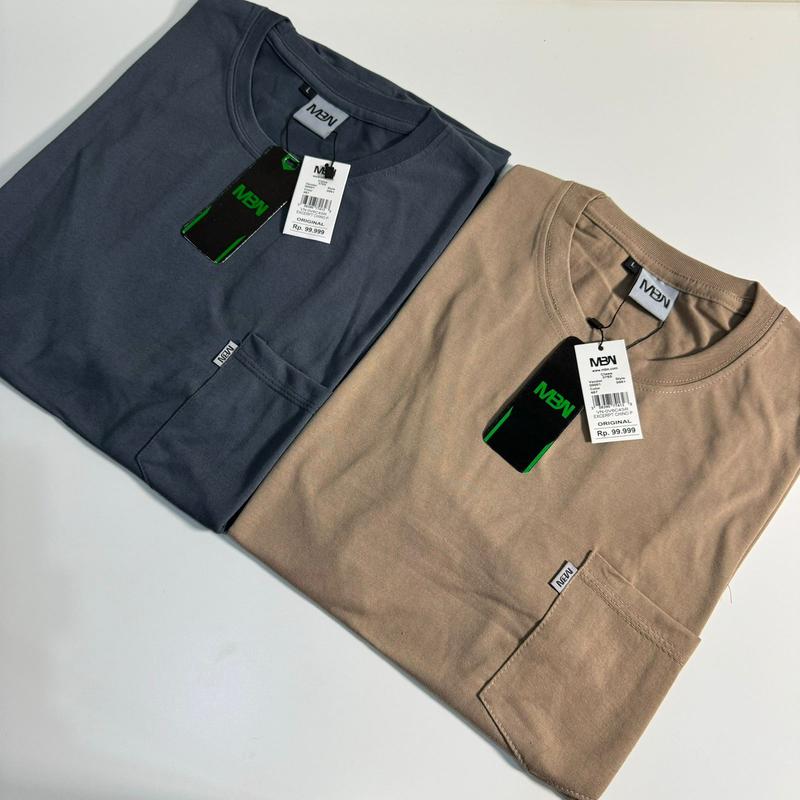 PART 1 PILIH WARNA Promo Paket 2 Pcs 50 Ribu Kaos Polos Pocket Saku Pria dan Wanita MBN 7