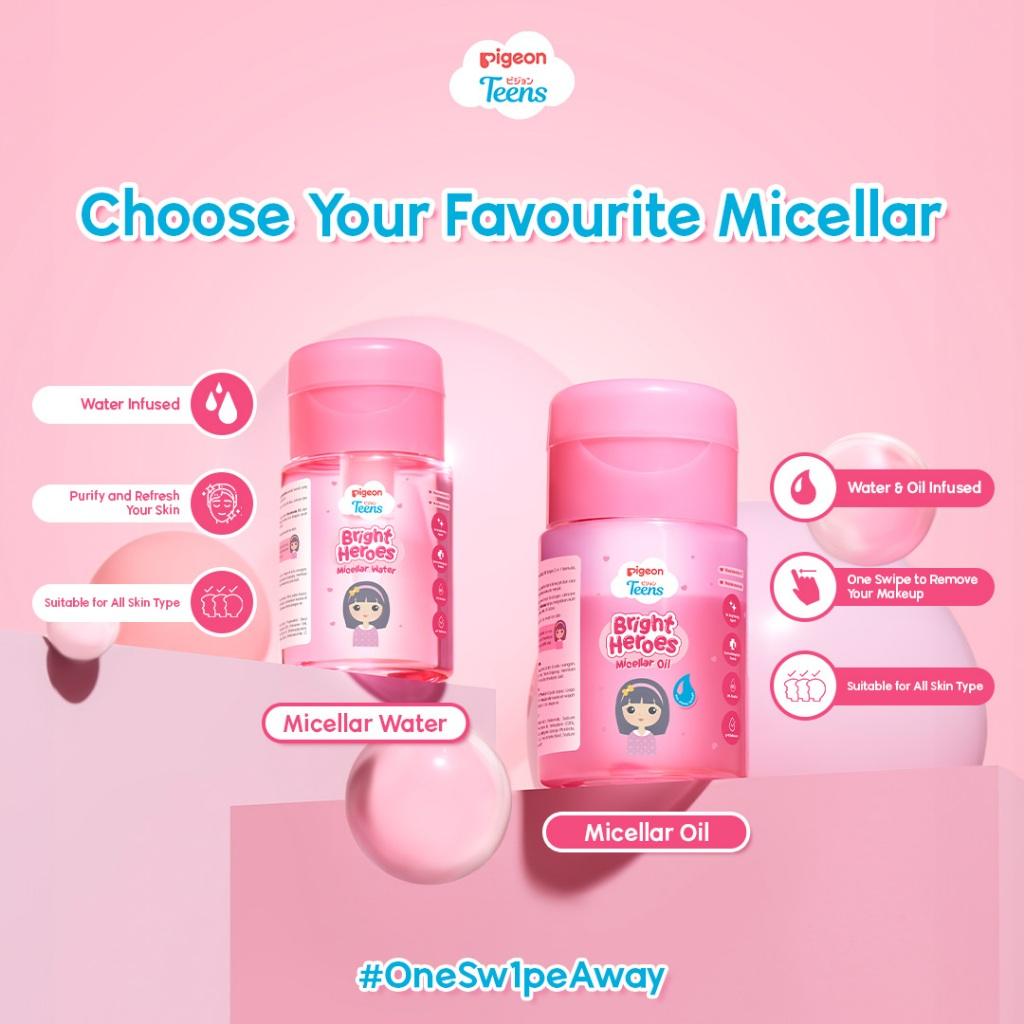 Pigeon Teens Micellar Water & Oil 100 Ml Untuk Anak Remaja Mulai Usia 10th Pigeon Teens Micellar Water & Oil 100 Ml Untuk Anak Remaja Mulai Usia 10th