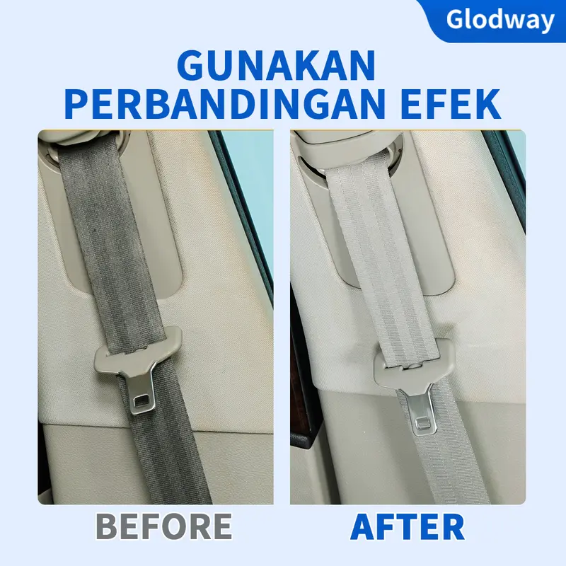 【BISA COD】Glodway Pembersih Busa Multifungsi, Pembersih Busa Bebas Air/ Pembersih Interior Mobil, Khusus Untuk Cuci Mobil, Pembersih Interior Mobil, sofa, sepatu, tas kulit, dll. Car 3