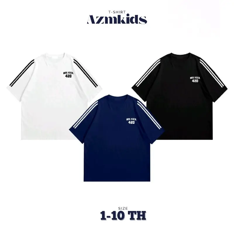 Kaos Anak Bos kecil AZMKIDS 1-10 tahun cotton combad 24s unisex Combed Laki-Laki Distro Pakaian Fashion 5