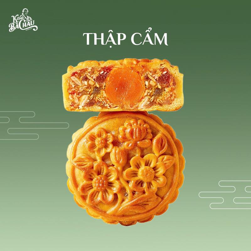  Bánh Trung Thu Thập Cẩm - 1 Trứng - 150g - Chuẩn vị truyền thống xưa Trứng muối thơm lừng Không chất bảo quản HSD 10 ngày 