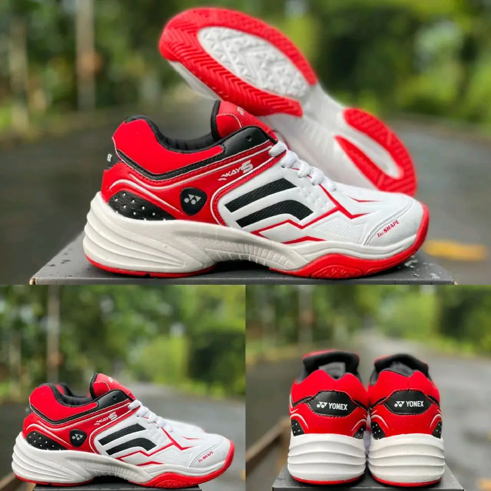 Sepatu tenis/bulutangkis pria dewasa model elegan terbaru berdecit cit
