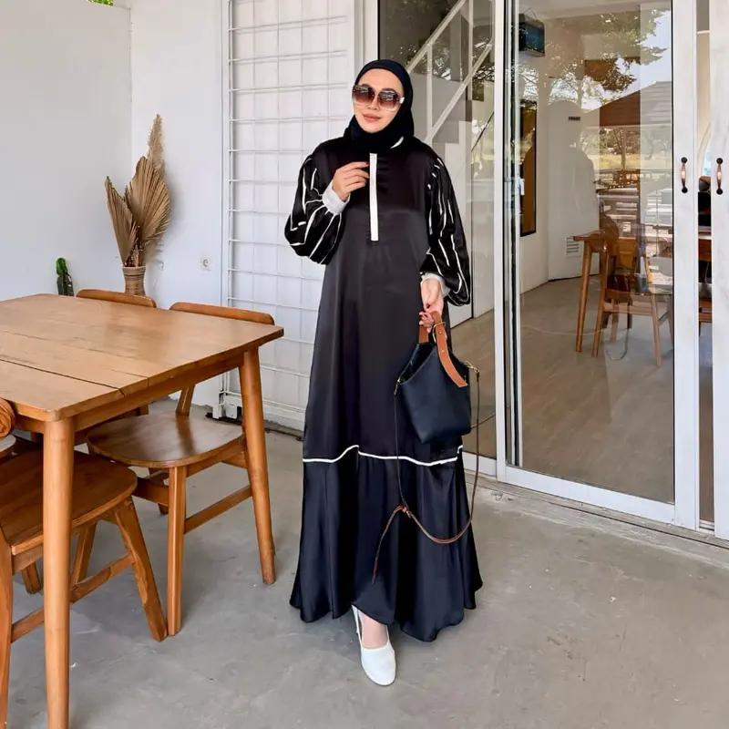 Abaya Kayla by Velino Collection - Gamis Muslimah Berkualitas dengan Motif Berkualitas 4