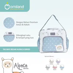 Omiland Tas Bayi Besar Alpaca Series - OB27201 OB27202 OB27203 OB27204 OB27205 Abu Biru Bags